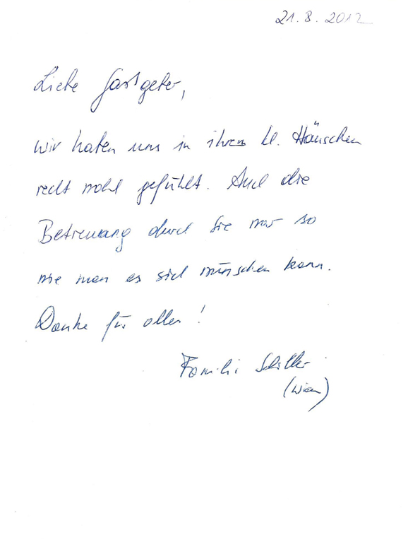 Casa Las Florers G�stebucheintrag